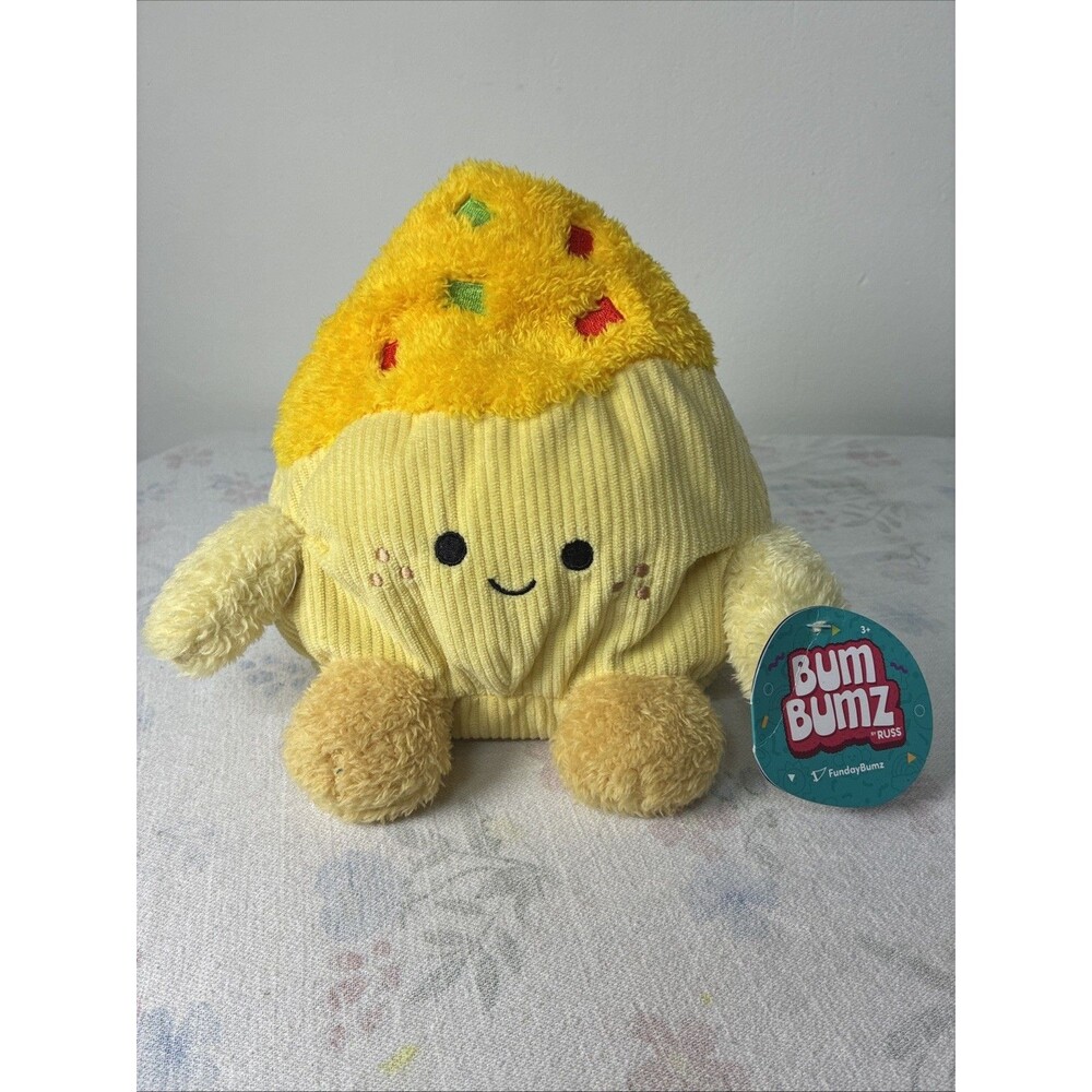 Bum Bumz Funday Bumz 7.5" Bean Bag Plush Tory The Tortilla Chip New